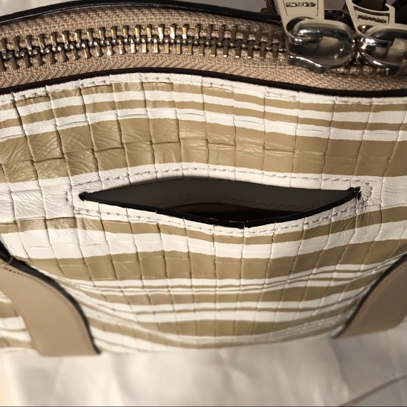 Coach Woven LeatherPreston Convertible Satchel Bag (Rare) - Picture 9 of 10